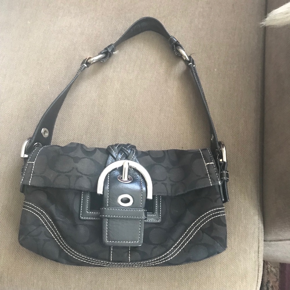 Coach Buckle Shoulder Bag